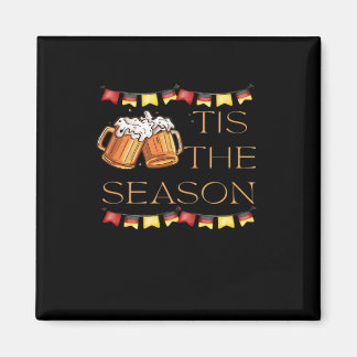 Tis The Season Oktoberfest Fun Beer Festival Fall Magnet