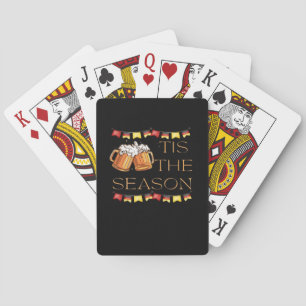 Tis The Season Oktoberfest Fun Beer Festival Fall  Playing Cards