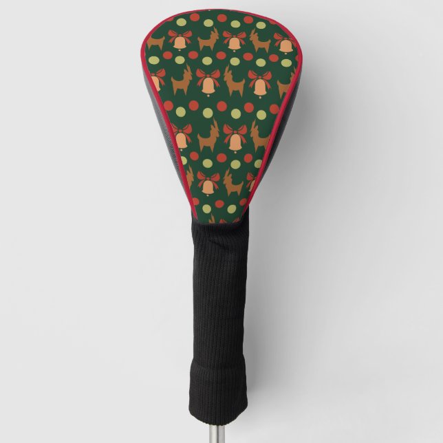 Tis the Season Pattern Golf Head Cover (Front)