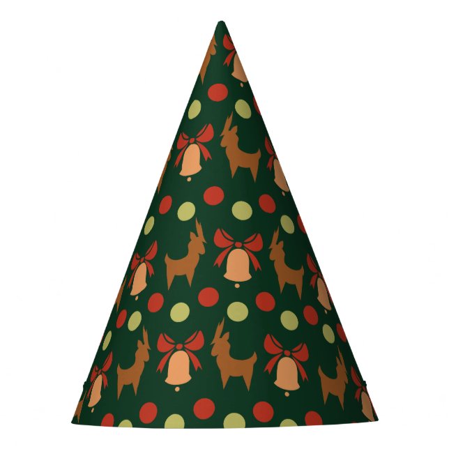 Tis the Season Pattern Party Hat (Front)