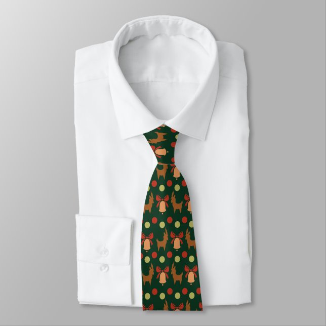 Tis the Season Pattern Tie (Tied)