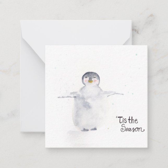 Tis the Season Penguin  Card (Front)