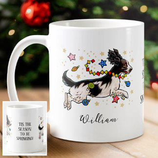 'Tis the season Personalized Springer Spaniel Coffee Mug