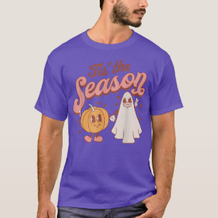 Tis' The Season Pumpkin And Ghost Halloween Party T-Shirt