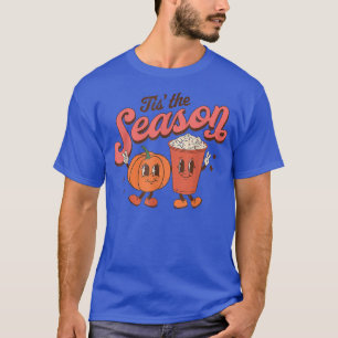 Tis The Season Pumpkin And Spice Retro Halloween F T-Shirt
