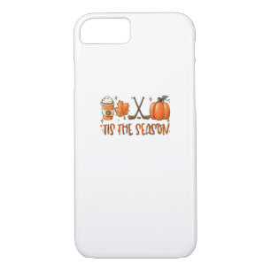 Tis The Season Pumpkin Latte Fall Leaves Thanksgiv Case-Mate iPhone Case