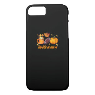 Tis The Season Pumpkin Leaf Latte Fall Thanksgivin Case-Mate iPhone Case