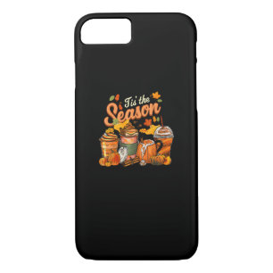 Tis The Season Pumpkin Leaf Latte Fall Thanksgivin Case-Mate iPhone Case