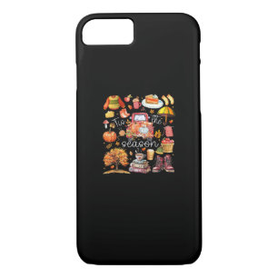 Tis The Season Pumpkin Leaves Autumn Case-Mate iPhone Case