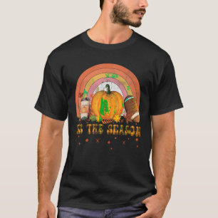 Tis The Season Pumpkin Pie Spice Football Fall Tha T-Shirt