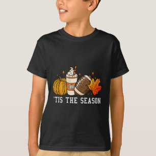 Tis The Season Pumpkin Spice American Football Aut T-Shirt