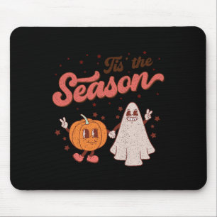 Tis The Season Pumpkin Spice Fall Autumn Boo Hall Mouse Pad