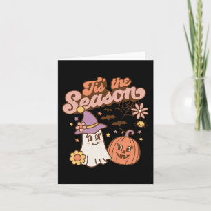 Tis The Season Pumpkin Spice Fall Autumn Hallowee Card