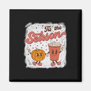 Tis The Season Pumpkin  Spice Fall Autumn Hallowee Magnet