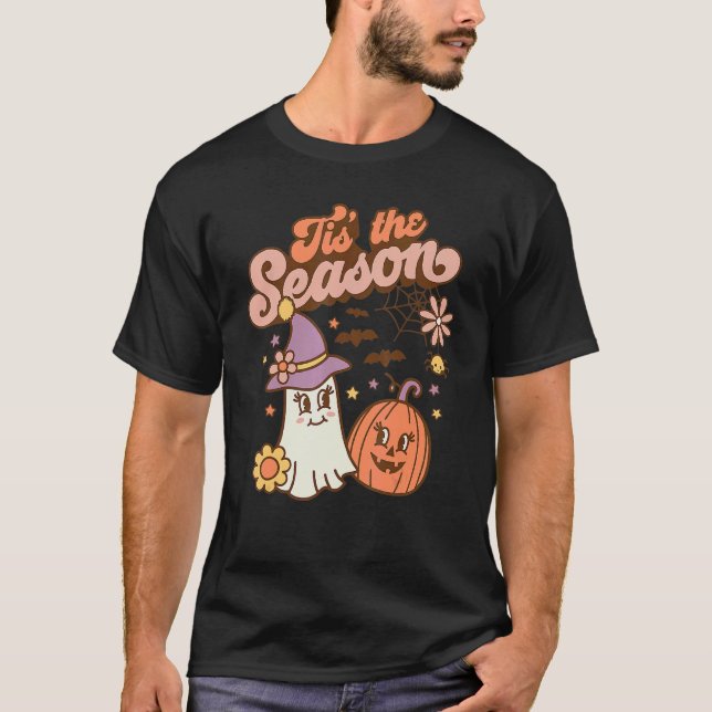 Tis The Season Pumpkin  Spice Fall Autumn Hallowee T-Shirt (Front)