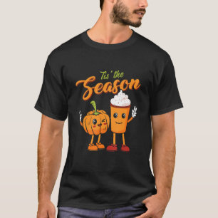 Tis The Season Pumpkin Spice Retro Fall Vibes Aut T-Shirt