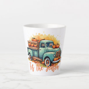 'Tis The Season Pumpkin Truck Latte Mug