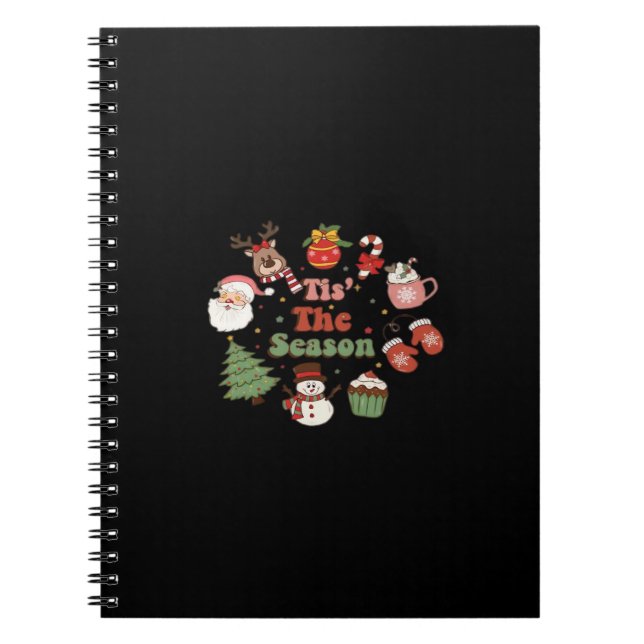 Tis The Season Retro Classic Notebook (Front)
