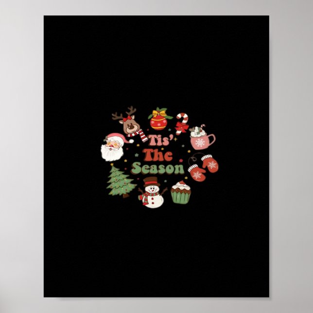 Tis The Season Retro Classic Poster (Front)