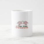 Tis The Season Retro Groovy Christmas Vintage Chri Large Coffee Mug<br><div class="desc">Tis The Season Retro Groovy Christmas Vintage Christmas: A groovy retro Christmas design inspired by vintage patterns. Perfect for nostalgic holiday lovers. Fun,  colourful,  and merry.</div>