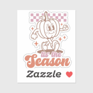 'Tis the season Retro Groovy Pumpkin Fall