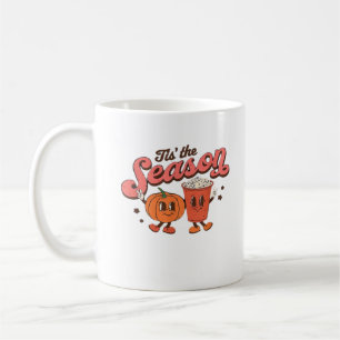 Tis The Season Retro Halloween Fall Party Vintage Coffee Mug