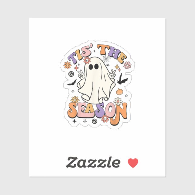 Tis The Season Retro Halloween Party Funny Minimal (Sheet)