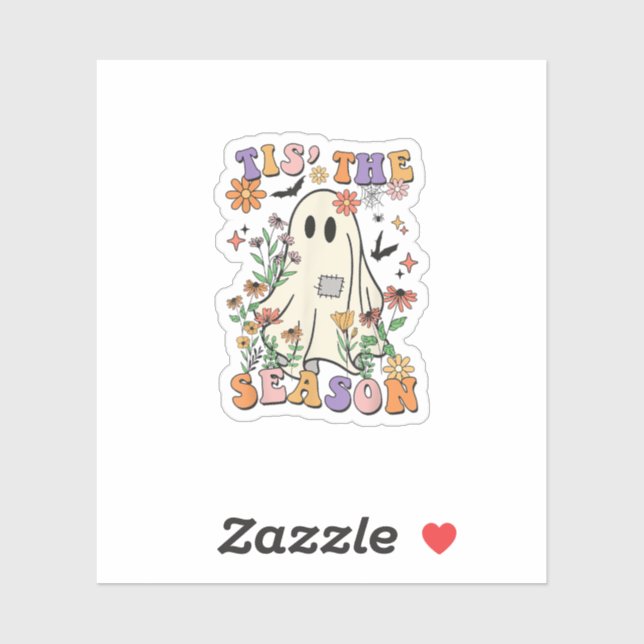 Tis The Season Retro Halloween Party Funny Trendy (Sheet)