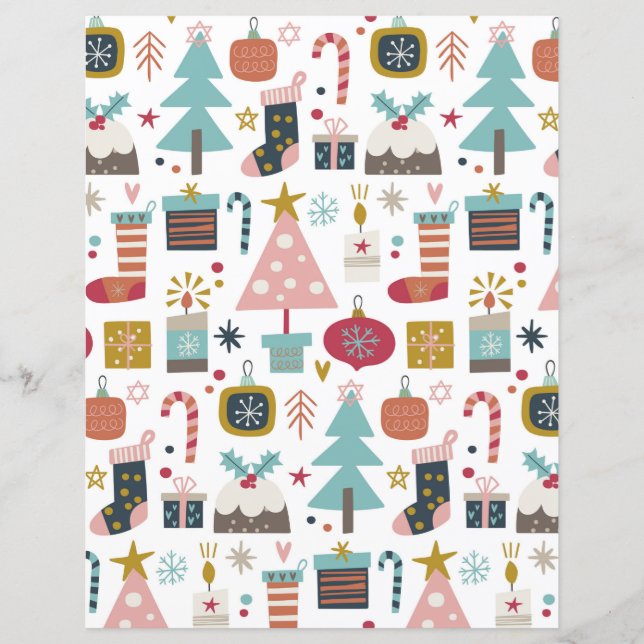 Tis The Season Scrapbook Paper (Front)