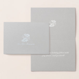 Tis The Season Silver Foil Card