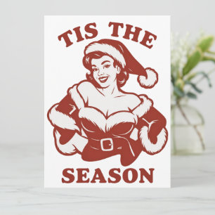 Tis The Season Snarky Christmas Sarcastic Funny Holiday Card