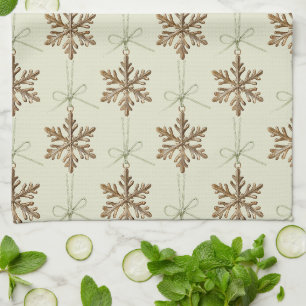 Tis The Season Snowflake Christmas Kitchen Towel