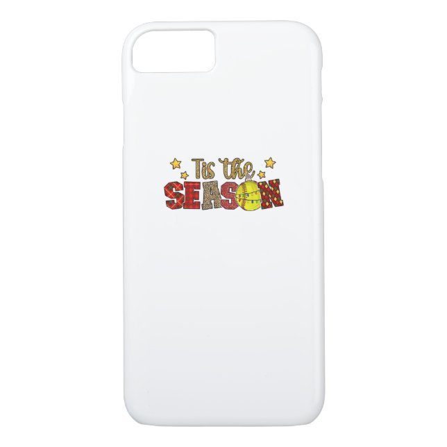 Tis The Season Softball Christmas Softball Player  Case-Mate iPhone Case (Back)