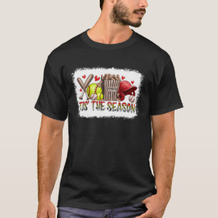 Tis The Season Softball Game Day Sports Fan Softba T-Shirt