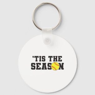 Tis The Season Softll Player  Keychain