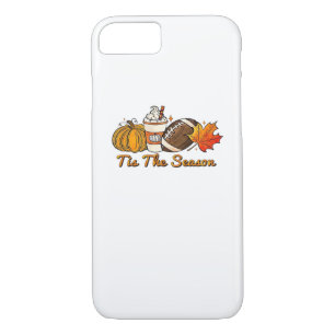 Tis The Season Thanksgiving Leaf Spice Football Fa Case-Mate iPhone Case