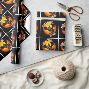 Tis the Season To Be Batty Vampire Bat Wrapping Paper