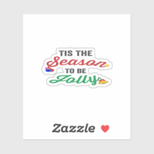 Tis The Season To Be Careful Classic Stickers