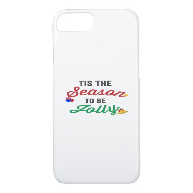 Tis The Season To Be Careful Classic Stickers Case-Mate iPhone Case (Back)