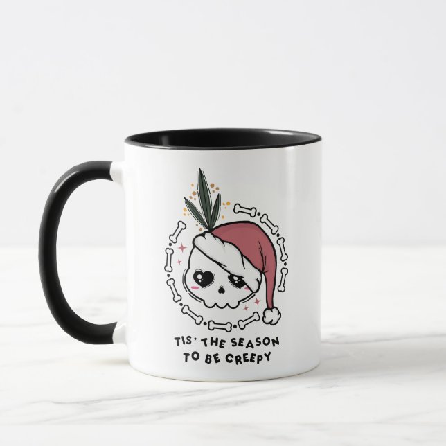 Tis' The Season To Be Creepy Mug (Left)