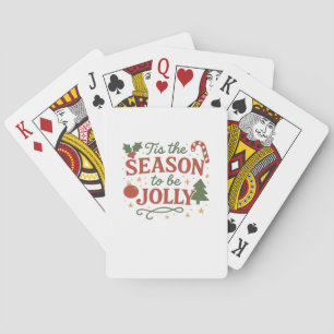 Tis The Season To Be Design Creative Style Playing Cards
