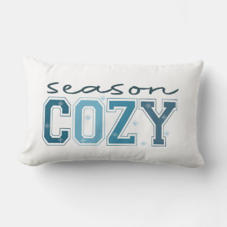 Tis the Season to Be Freezin, Funny Winter Quote Lumbar Pillow