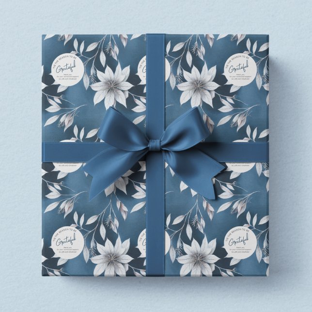 'Tis The Season To Be Grateful Corporate Christmas Wrapping Paper (Creator Uploaded)