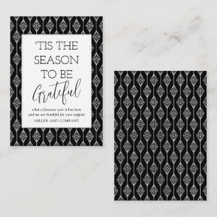 'Tis The Season To Be Grateful Corporate Holiday Card
