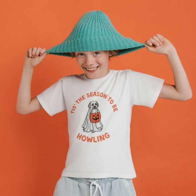 Tis' The Season To Be Howling Halloween Dog T-Shirt (Creator Uploaded)