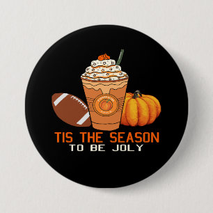 tis the season to be jolly christmas 3 inch round button