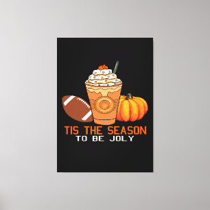 tis the season to be jolly christmas canvas print