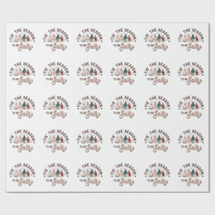 Tis the Season to Be Jolly Christmas Santa Xmas Wrapping Paper