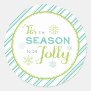 Tis The Season To Be Jolly Christmas Sticker