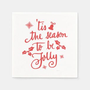 tis the season to be jolly napkin